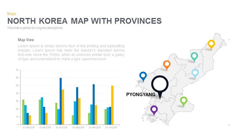 North Korea Map Powerpoint And Keynote Template