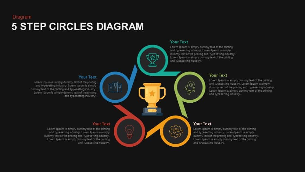 Step Circles Diagram For Powerpoint Slidemodel Riset