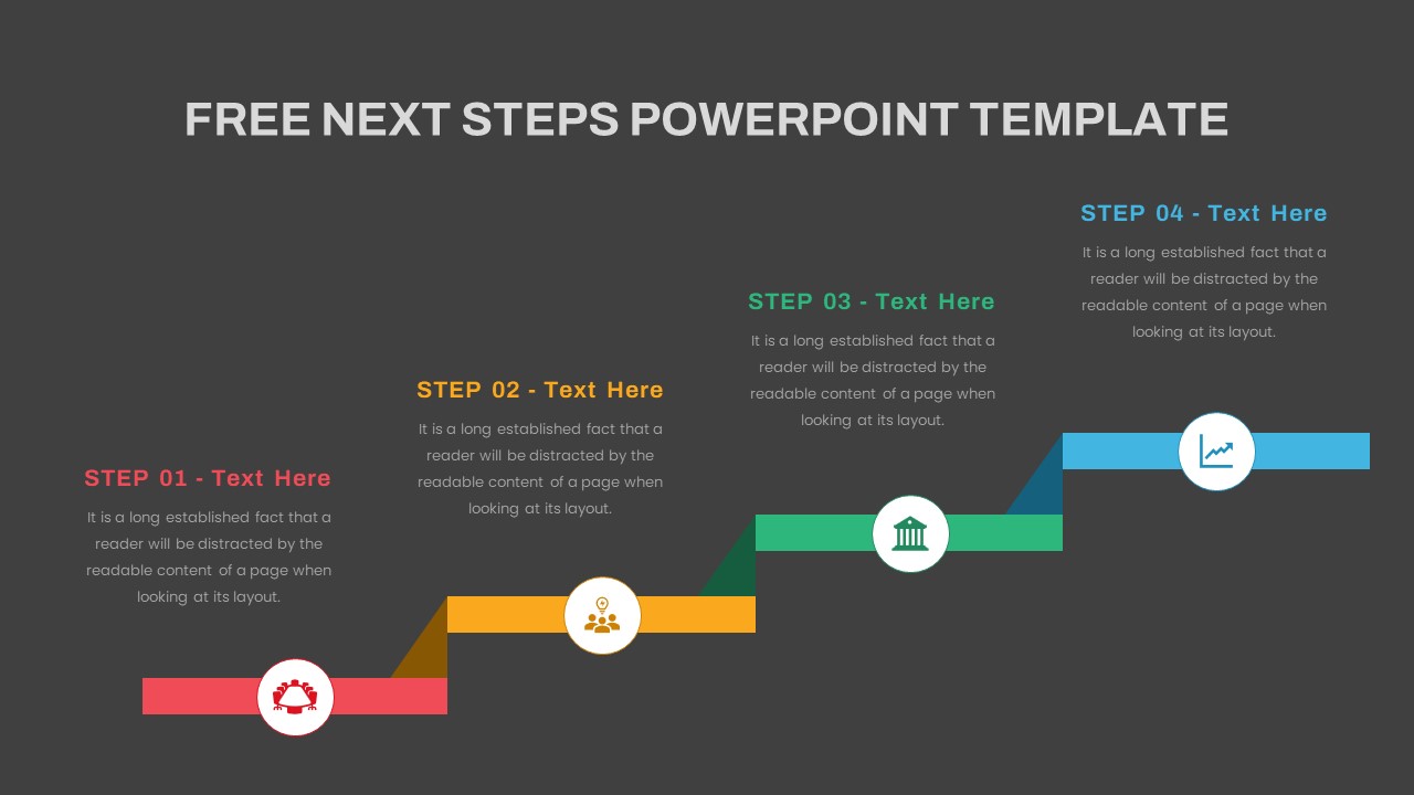 Free Next Steps PowerPoint Template SlideBazaar