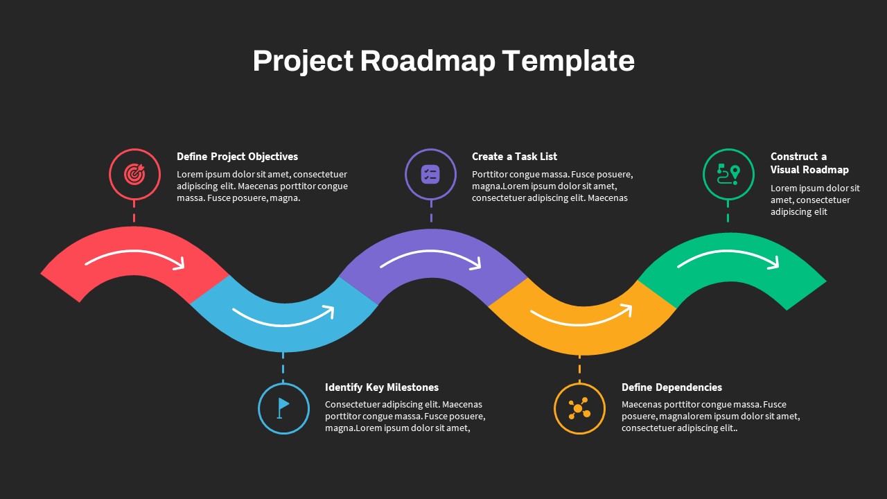 Project Roadmap PowerPoint Template SlideBazaar