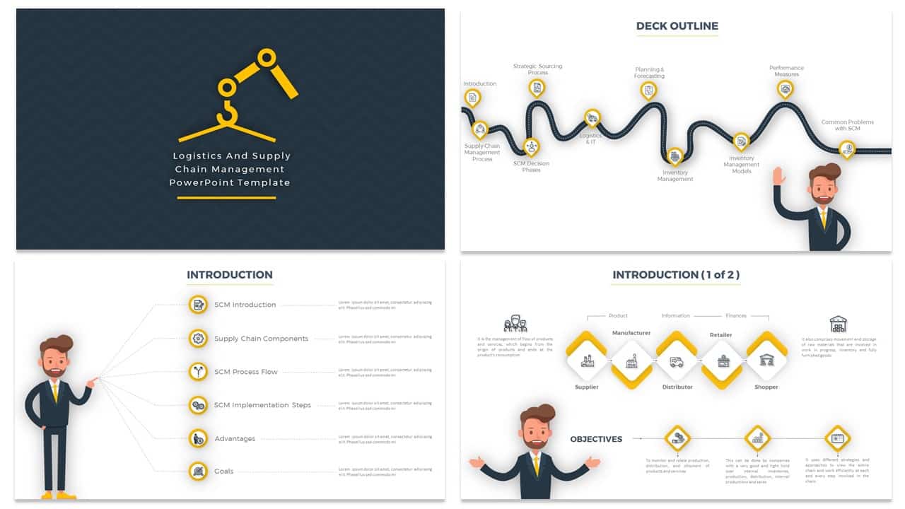 supply chain management powerpoint template