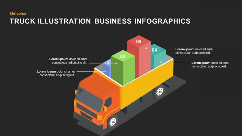 Truck Illustration Business PowerPoint Template