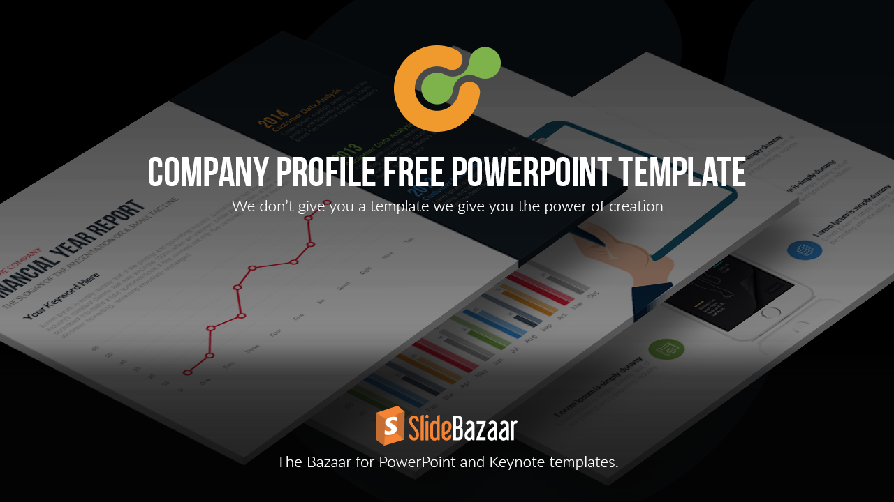 Free company profile PowerPoint template