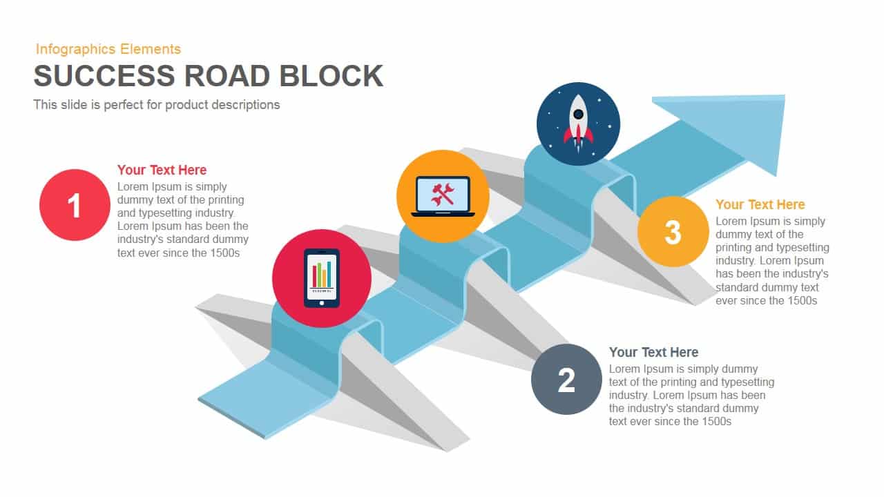 Success Roadblock PowerPoint Template