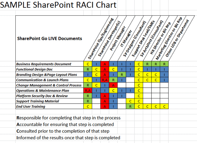 responsibility assignment matrix rasci