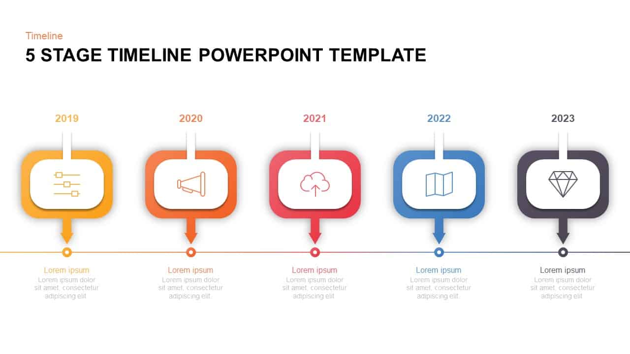 5 Stage Creative Timeline  Project Timeline Templates ❘ My