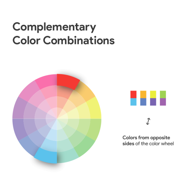 Complementary colors for presentation backgrounds