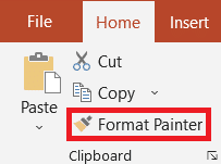 format painter option in PowerPoint
