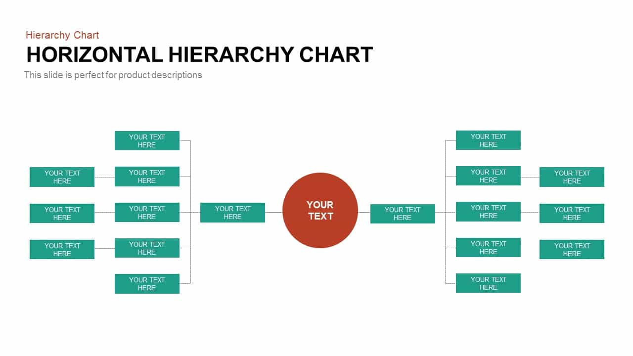 Horizontal Hierarchy Organization Chart Template For Powerpoint Hot Sex Picture 7442