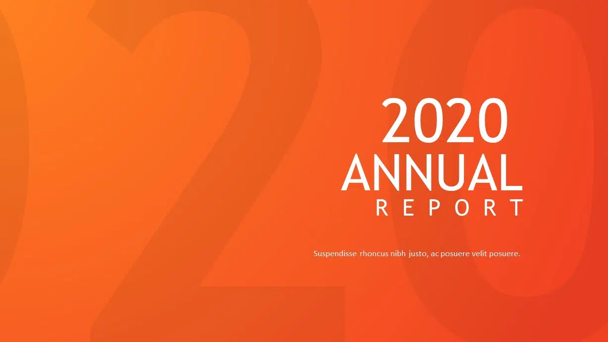 annual report PowerPoint Template