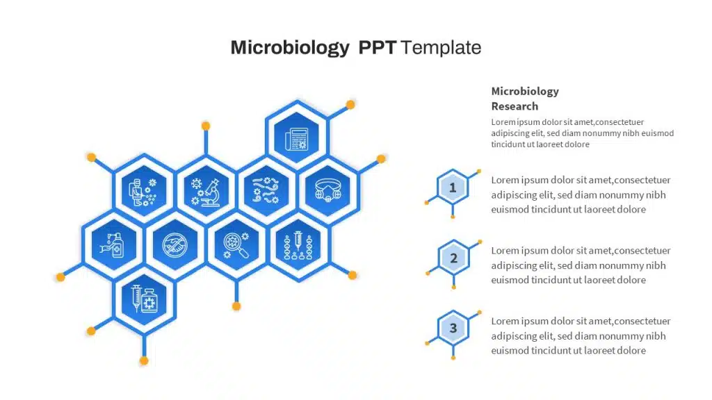Free Microbiology themed single slide PowerPoint template