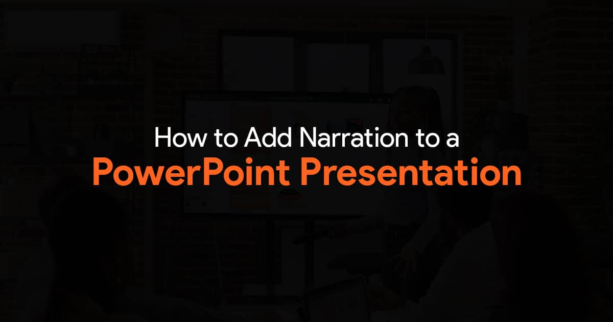 create a powerpoint presentation with narration