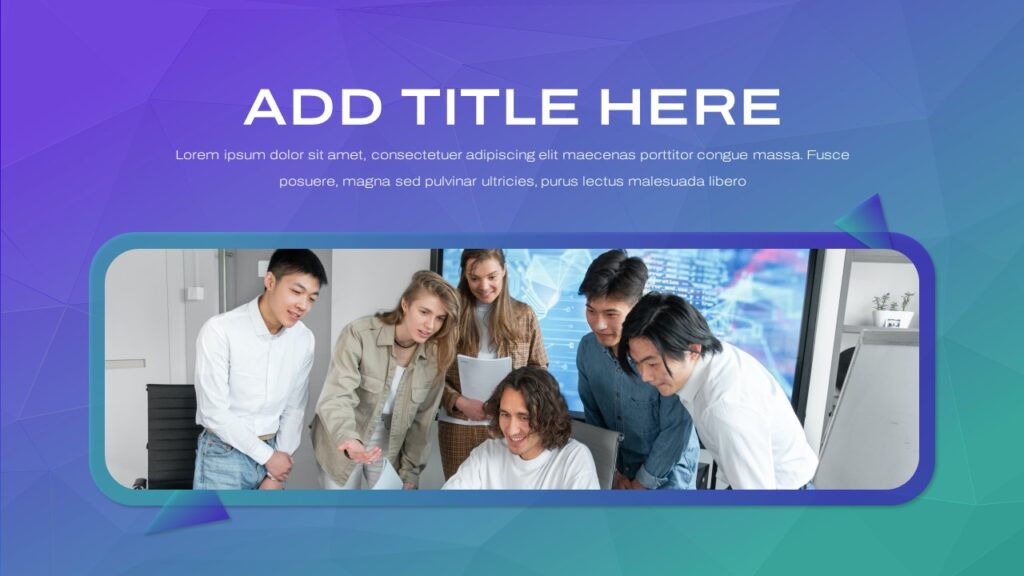Title slide template for PowerPoint
