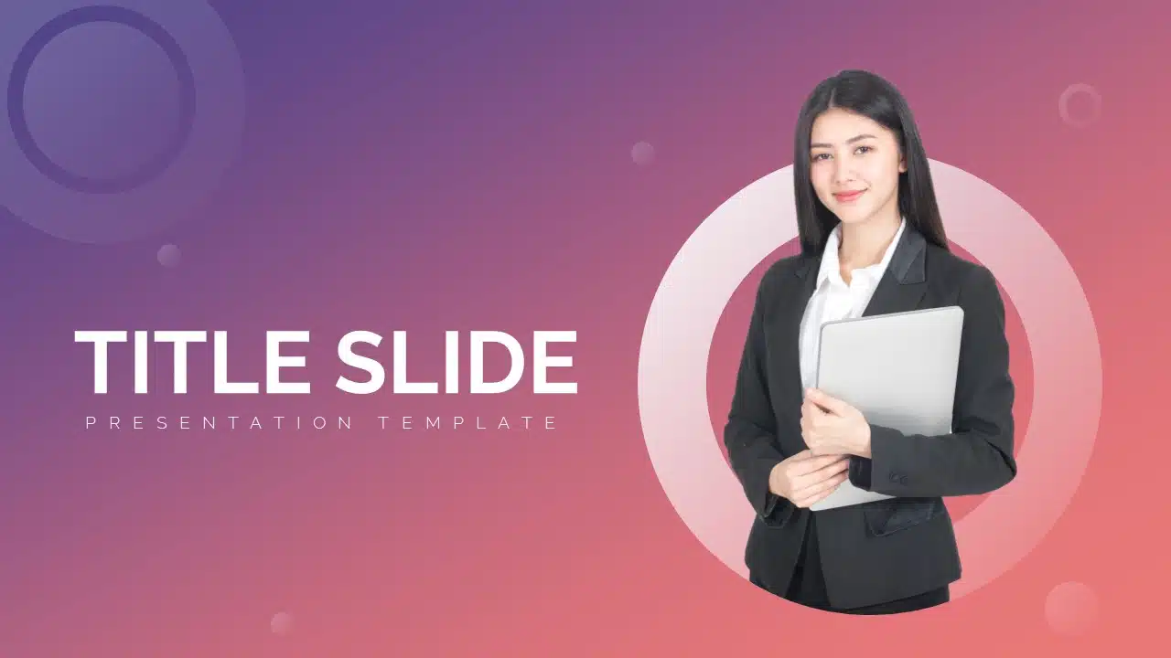 Professional introduction slide template