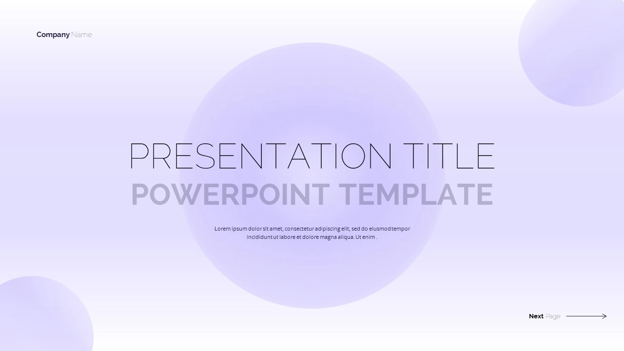 Title slides for PowerPoint