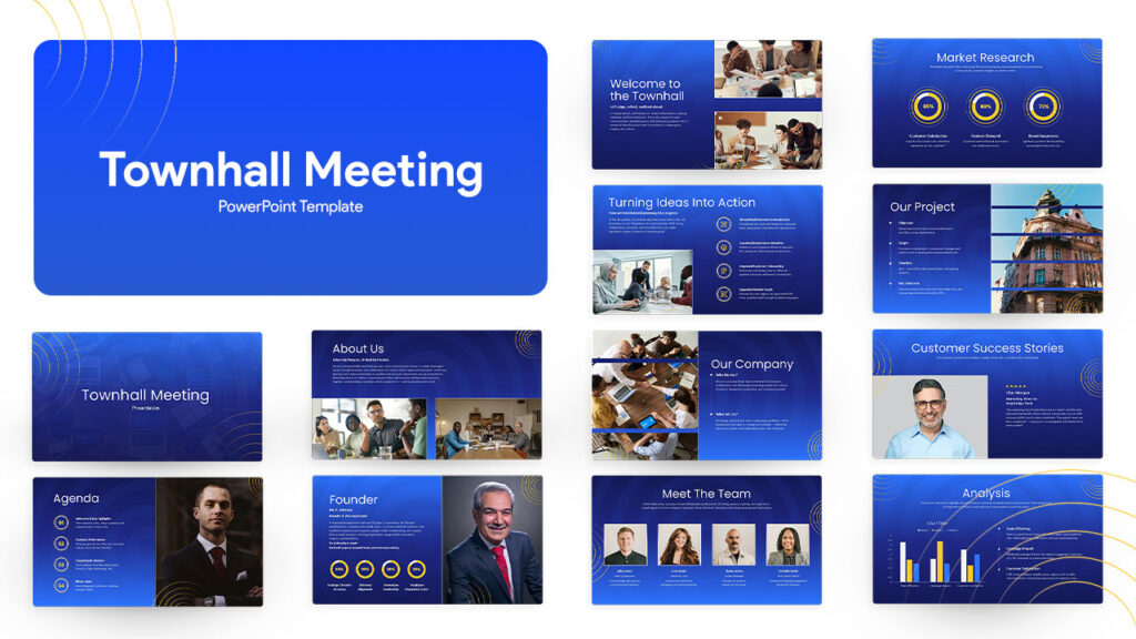 Townhall meeting template for PowerPoint