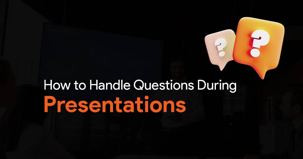 how to answer questions during a presentation