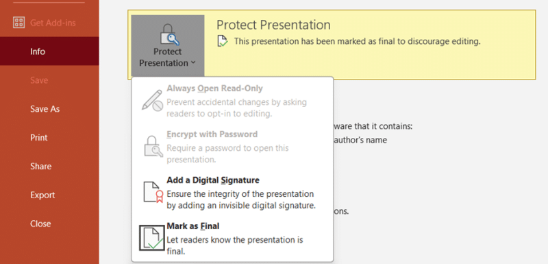 Prevent Presentation How to Protect Content on PowerPoint Presentations - SlideBazaar