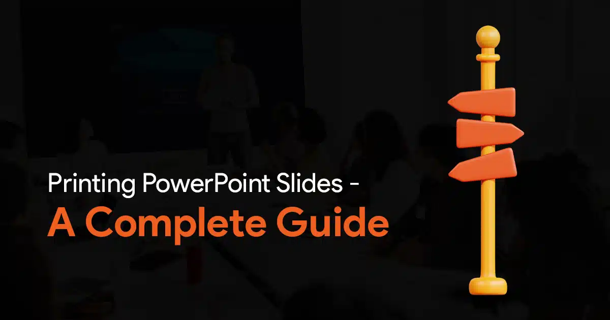 Cover image for an article on how to print PowerPoint slides