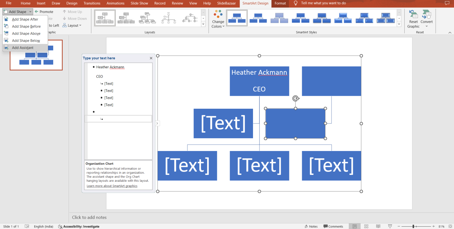 How to Easily Create an Organizational Chart in PowerPoint