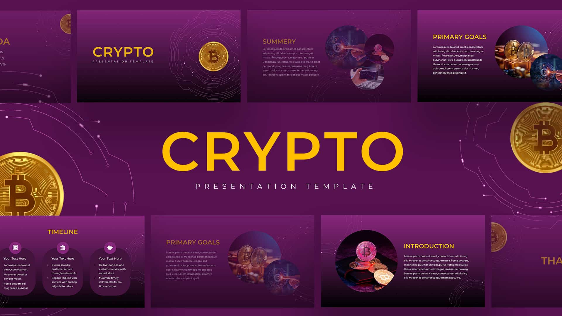 Preview of Crypto PowerPoint Theme