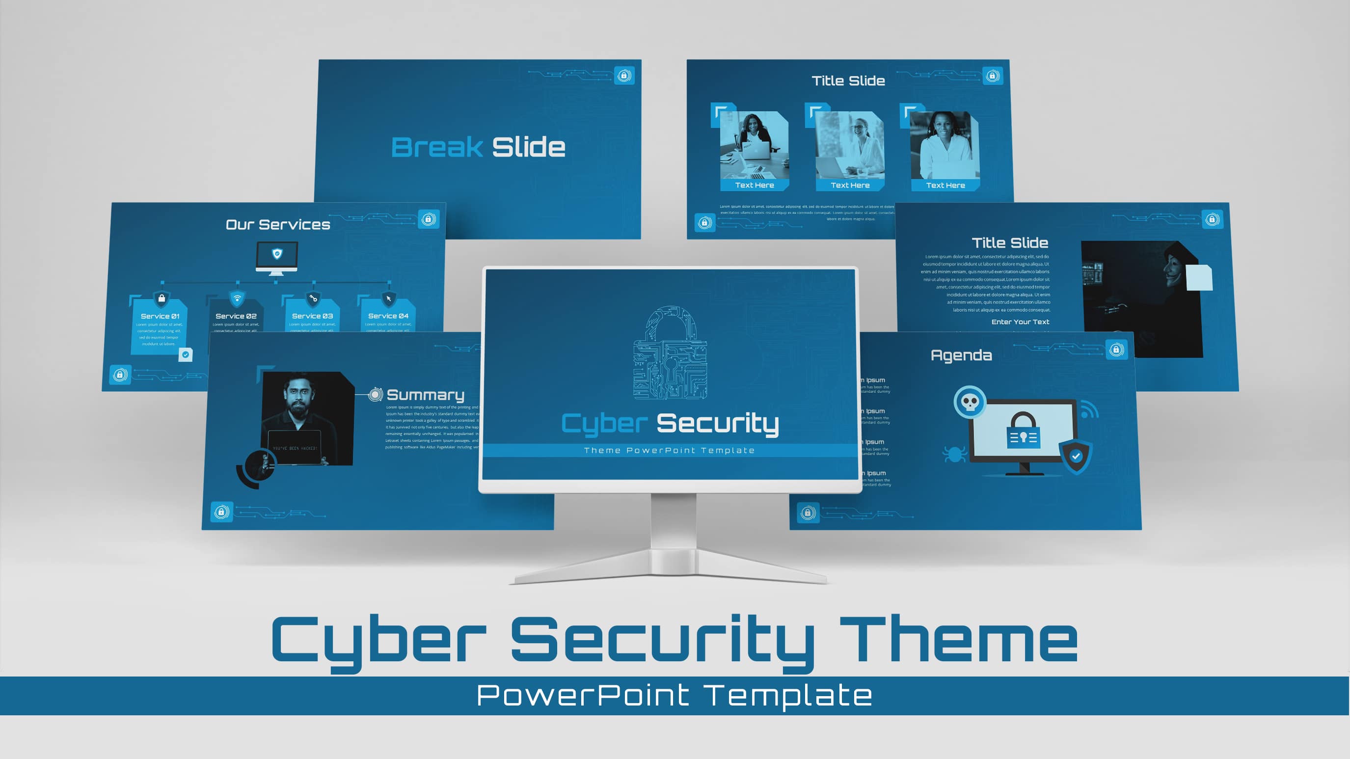 Preview of Cyber Security PowerPoint Theme
