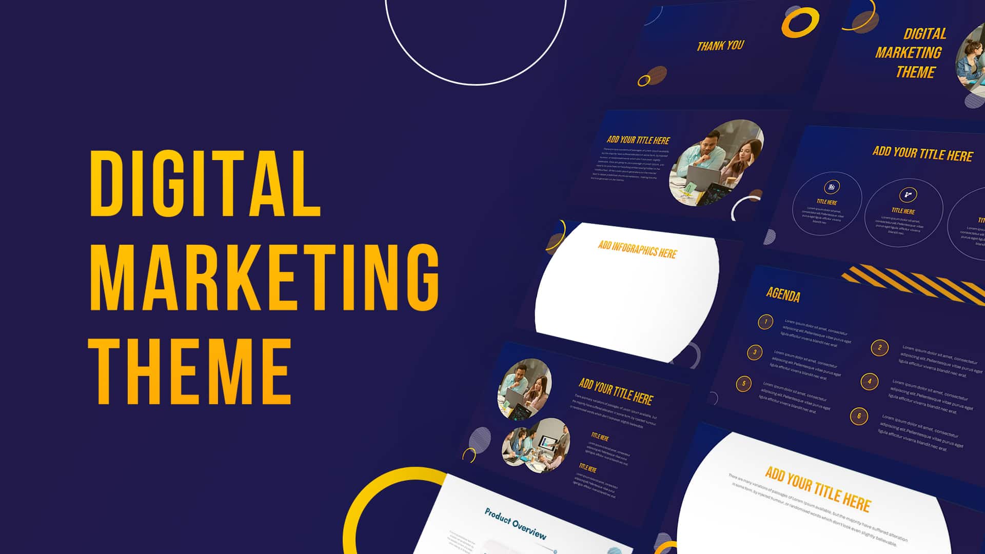 Preview of Digital Marketing Presentation Theme for PowerPoint