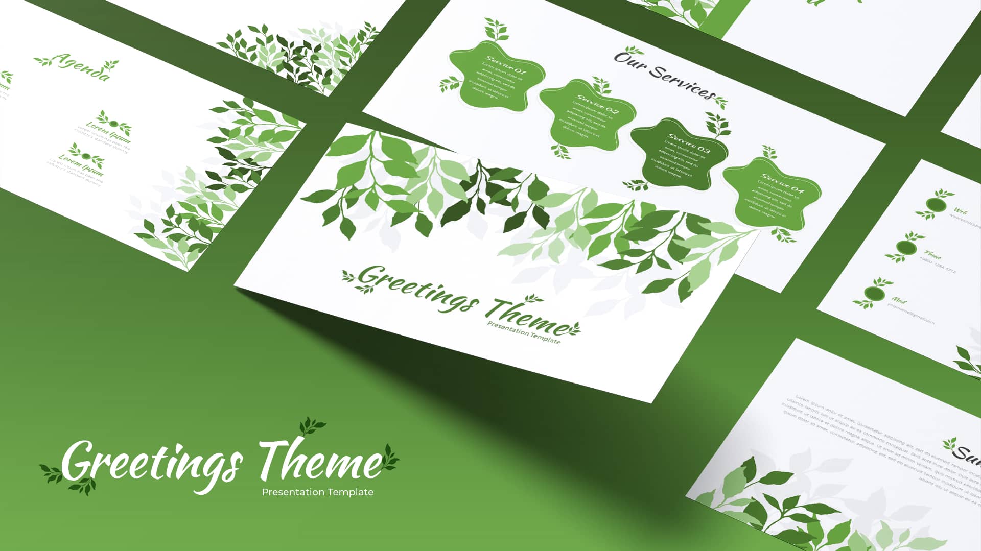 Preview of Greeting PowerPoint Theme
