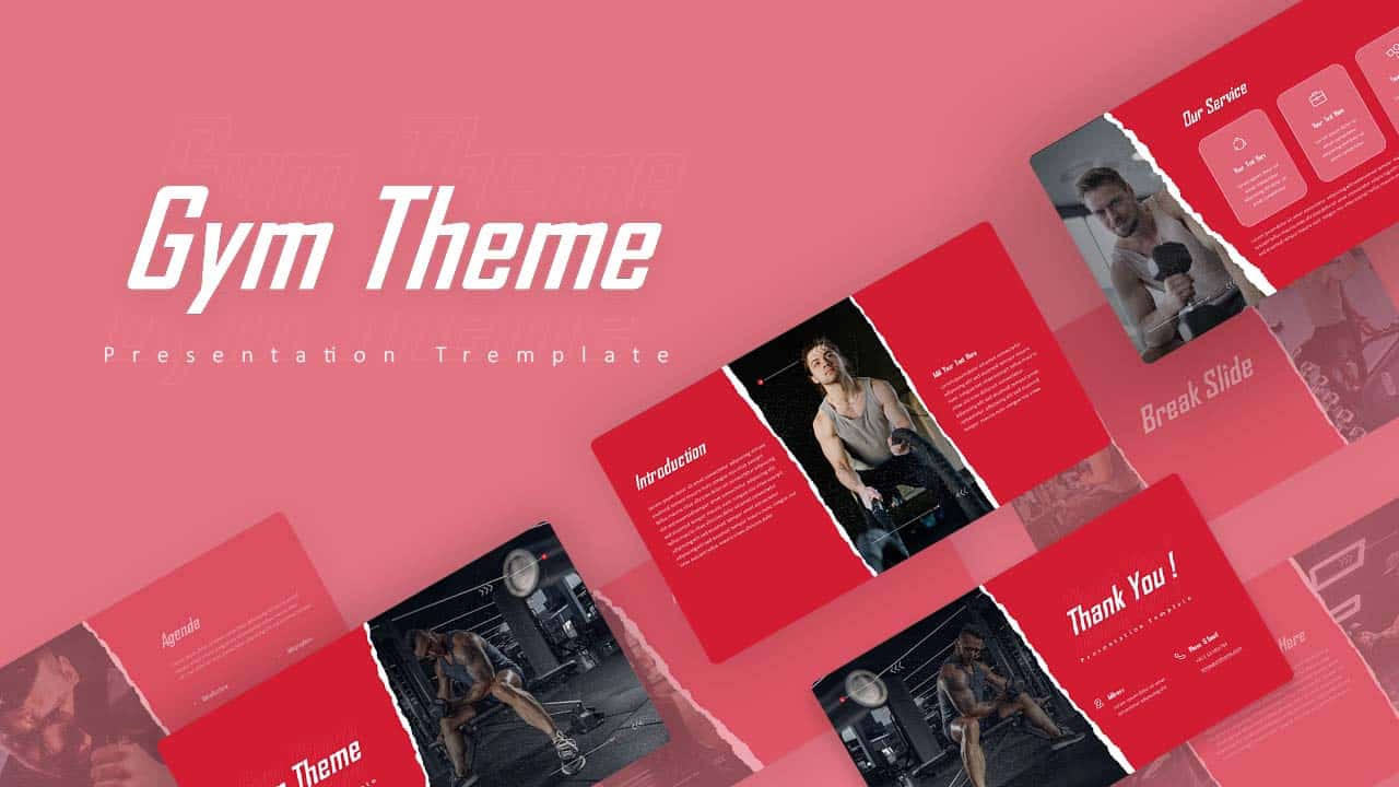 Preview of Gym PowerPoint Presentation Theme