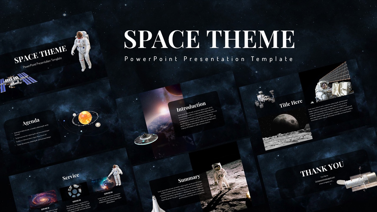 Preview of Space PowerPoint Theme