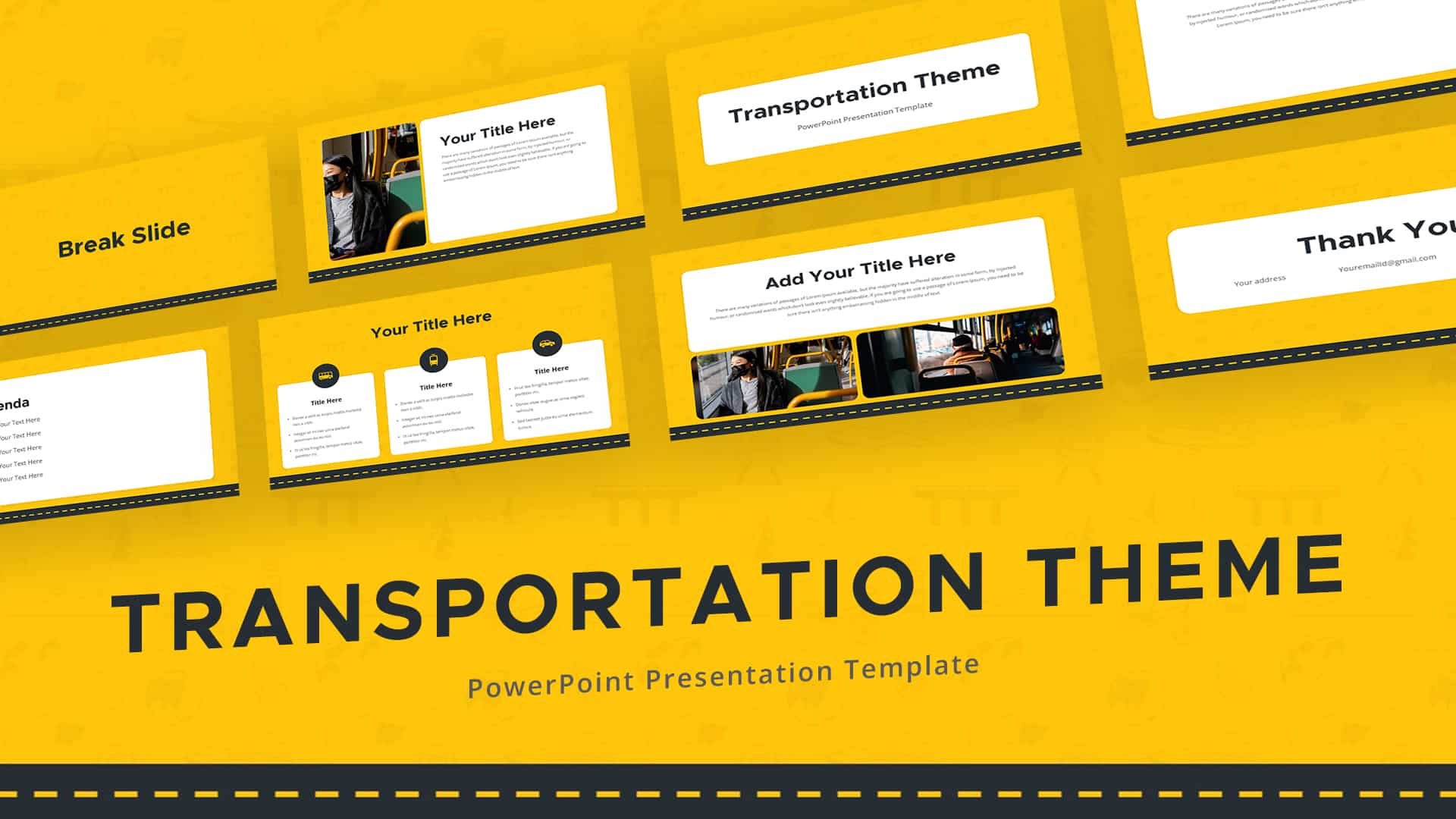 Preview of Transportation PowerPoint Theme