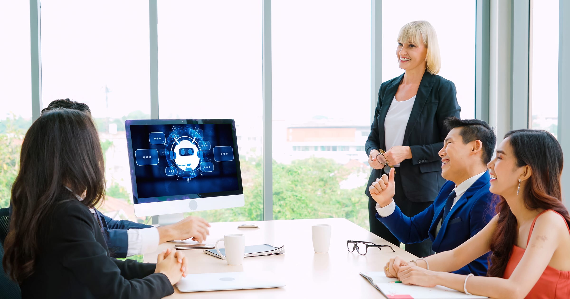 Cover image for an article on AI workflows for presentation teams