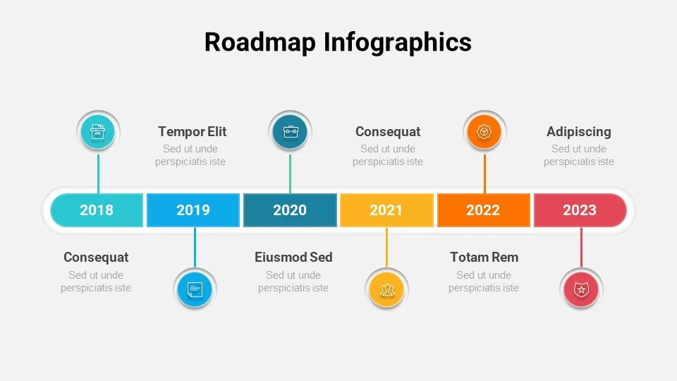 Free Colorful Roadmap Timeline