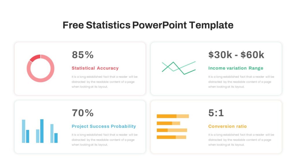 Free Statistics Dashboard Infographic