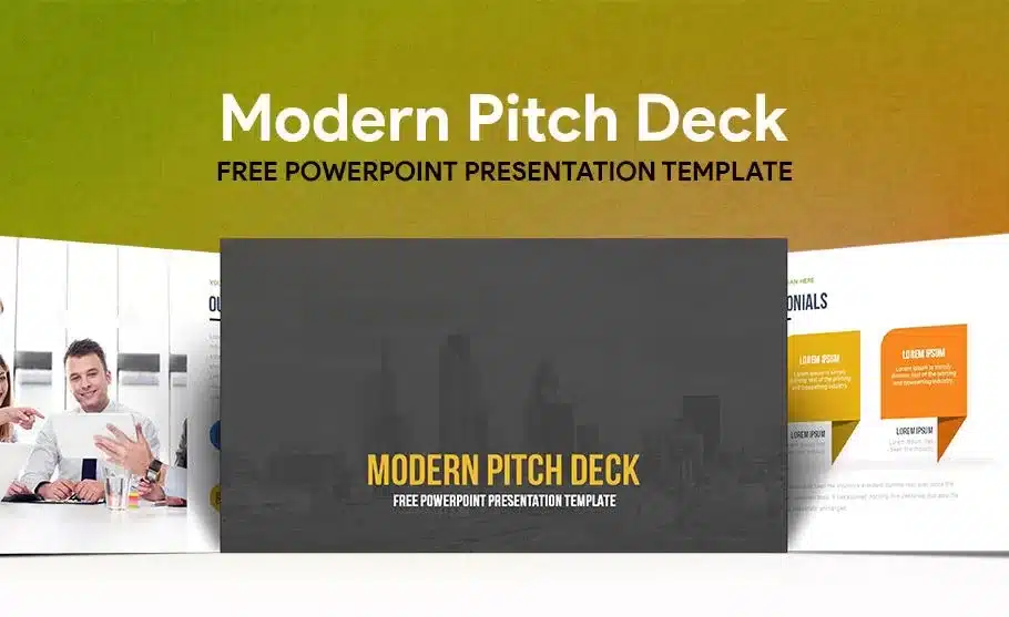 Free Modern Pitch Deck