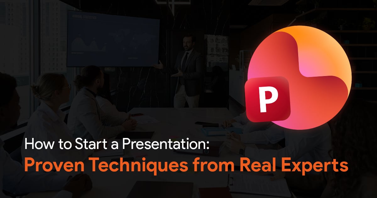 Cover image for an article on how to start a presentation