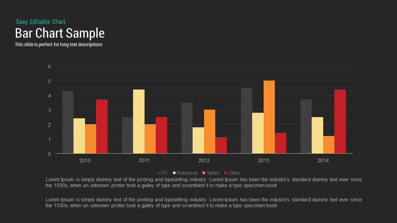 powerpoint presentation bar charts