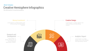 Infographics Hemisphere Free PowerPoint Template and Keynote Slide