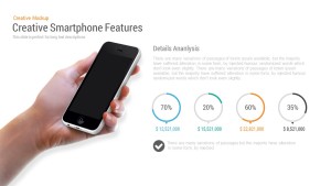 Creative Smartphone Feature PowerPoint Template and Keynote Slide