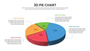 Free 3d Pie Chart PowerPoint Template &#038; Keynote slide