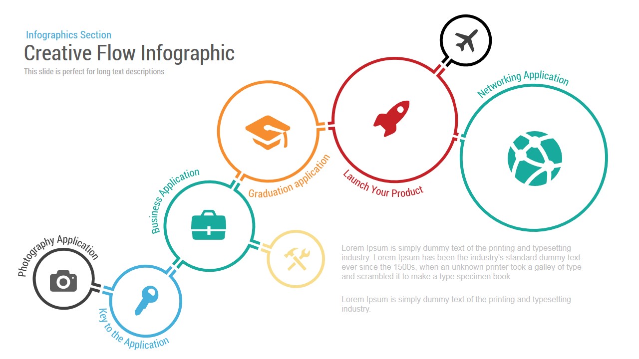 Creative Flow Infographic PowerPoint Template