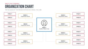 Company Profile PowerPoint Template Free Organization Chart