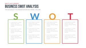 Free Company Profile PowerPoint Template Swot Analysis Slide