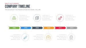 Free Company Profile PowerPoint Timeline Template