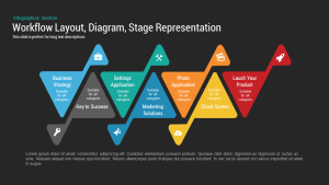 Workflow Layout Diagram Stage PowerPoint and Keynote template