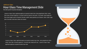 hourglass time management PowerPoint template and keynote