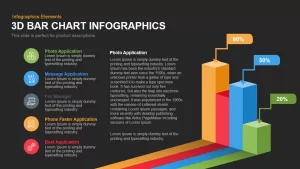 3d Bar Chart Infographics Powerpoint Keynote template