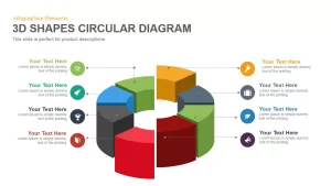 3d Shapes Circular Diagram Powerpoint Keynote template