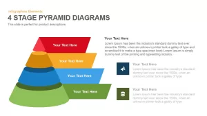 5 Stage Pyramid Diagrams Powerpoint Keynote template