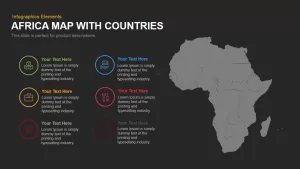 Africa Map With Countries Powerpoint Keynote template 1